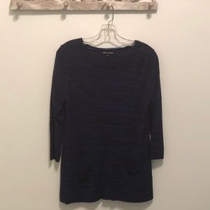 Cable & Gauge 3/4 Sleeve Tunic- Large